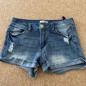 Mudd Distressed Ripped Jean Short